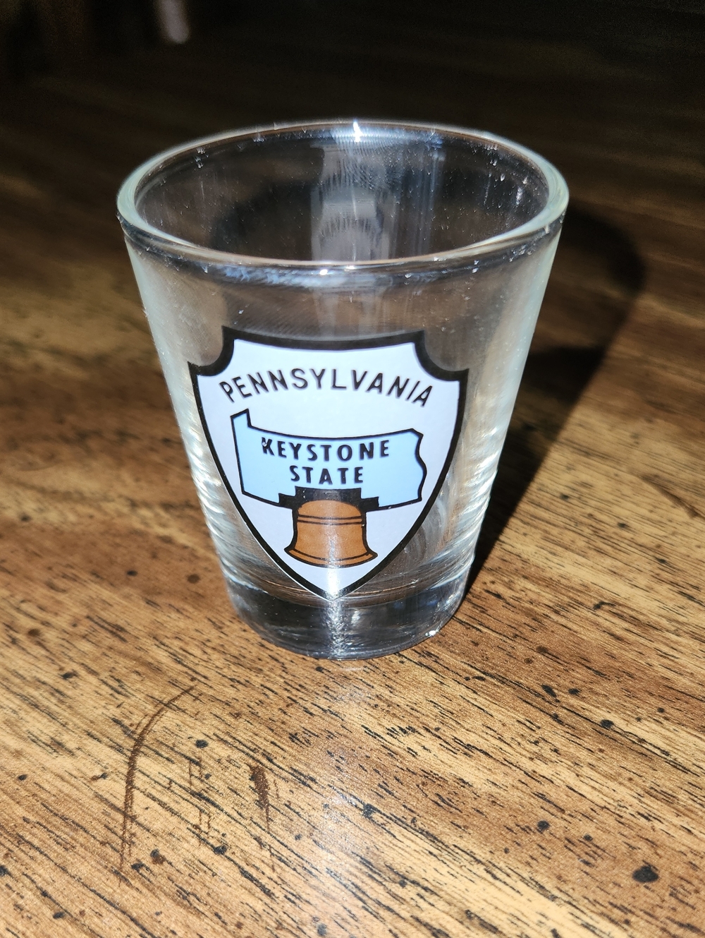 Pennsylvania Keystone State Shot Glass